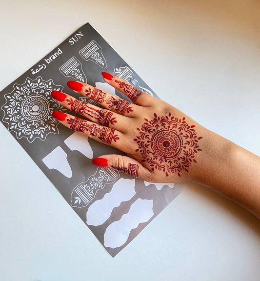 ( كلتا اليدين )sun طابع الحناء : رشمة